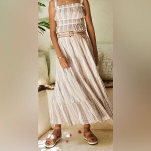 NWT SOLUDOS Turin Skirt Maxi Tiered Size Small